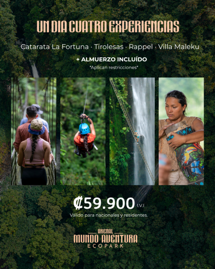 Promo Arenal Mundo Aventura
